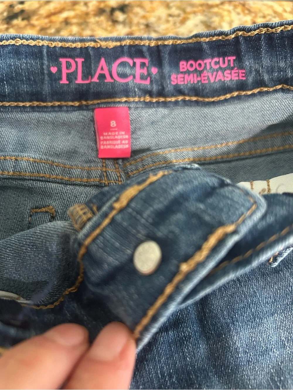 The Children's Place Girls Blue bootcut Jeans